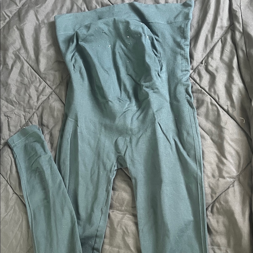 BLANQI dark Teal MaternityHigh-Waisted Leggings